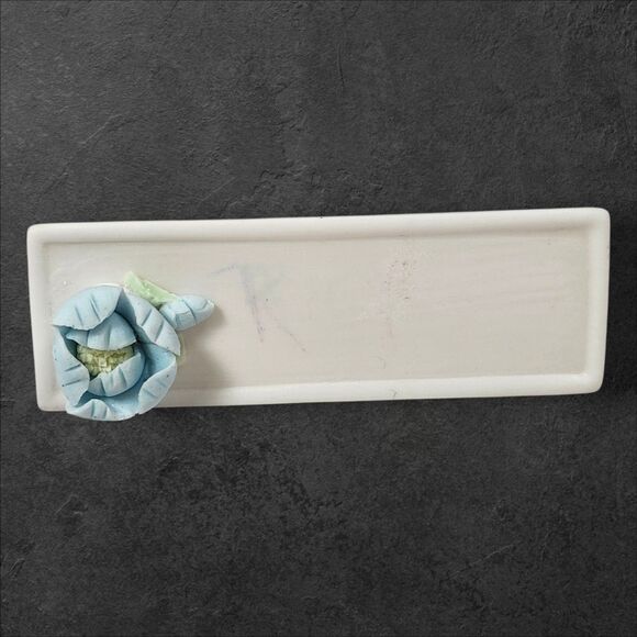 Vintage Ardalt Japan Porcelain Floral Place Card Holders Set of 6 Pink Blue Tea - Picture 10 of 14